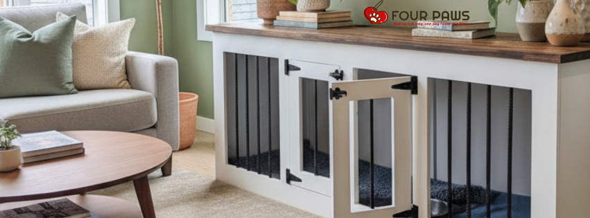 wooden dog crate